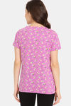 Rosaline Bloom Fest Knit Cotton Top - Phlox Pink — thumbnail 3